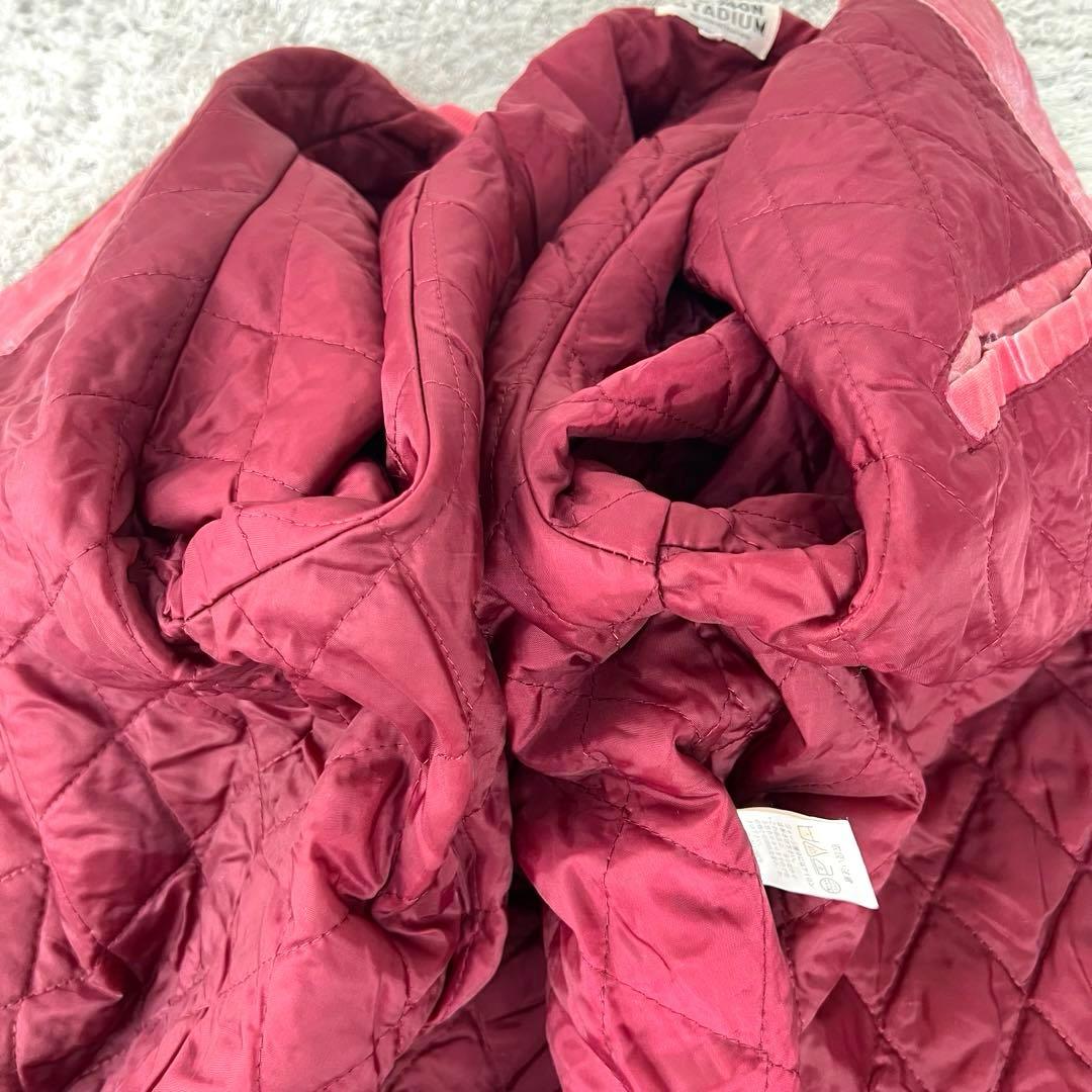 【美品】ヨコスカ　スカジャン　龍　鷹　刺繍　ピンク　Lサイズ