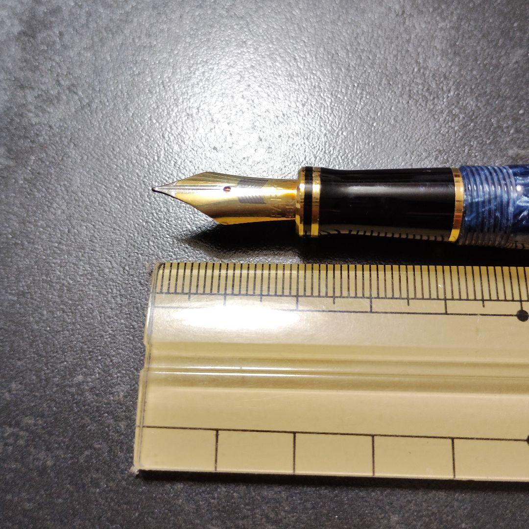 PARKER デュオフォールド 万年筆 ブルーマーブル GT 18K 英国製