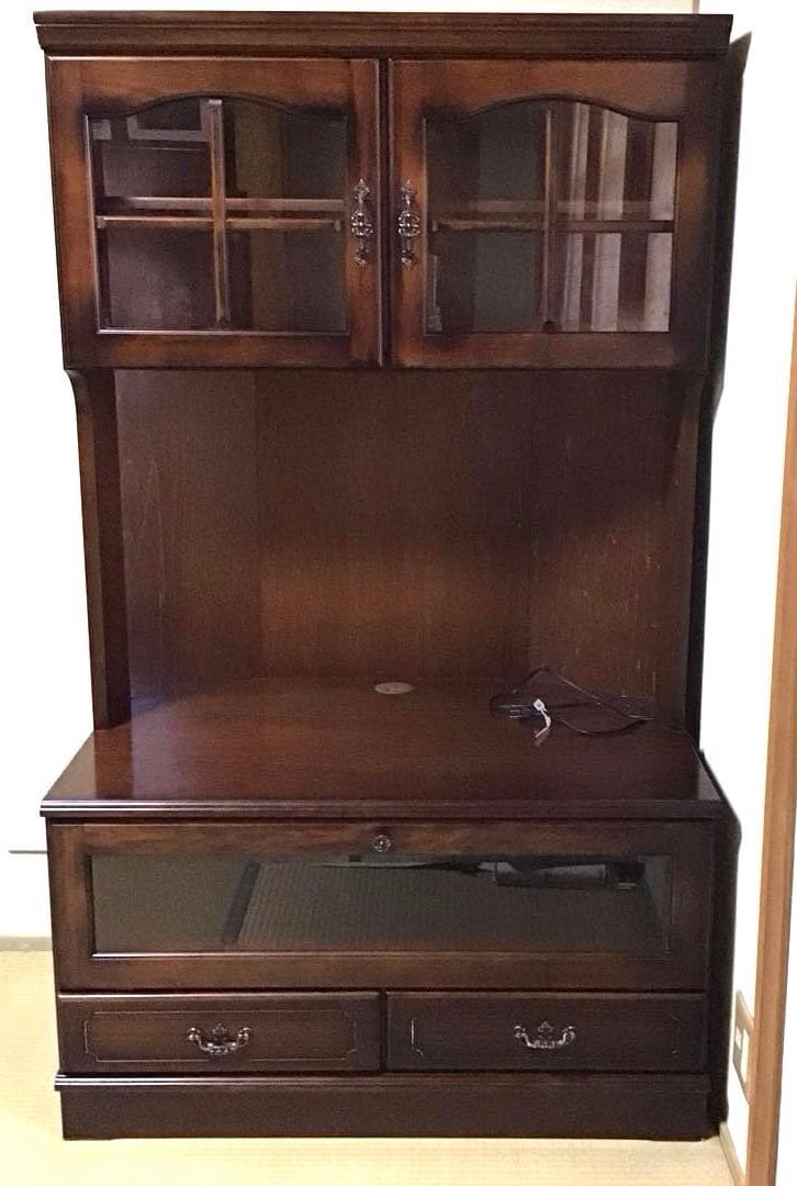 カリモクコロニアルシリーズ　テレビ台　飾り棚　昭和レトロ　アンティーク