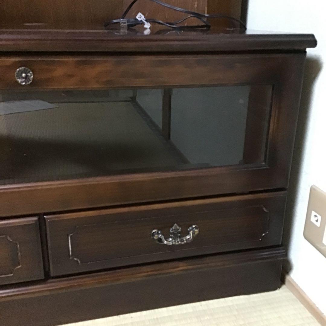 カリモクコロニアルシリーズ　テレビ台　飾り棚　昭和レトロ　アンティーク