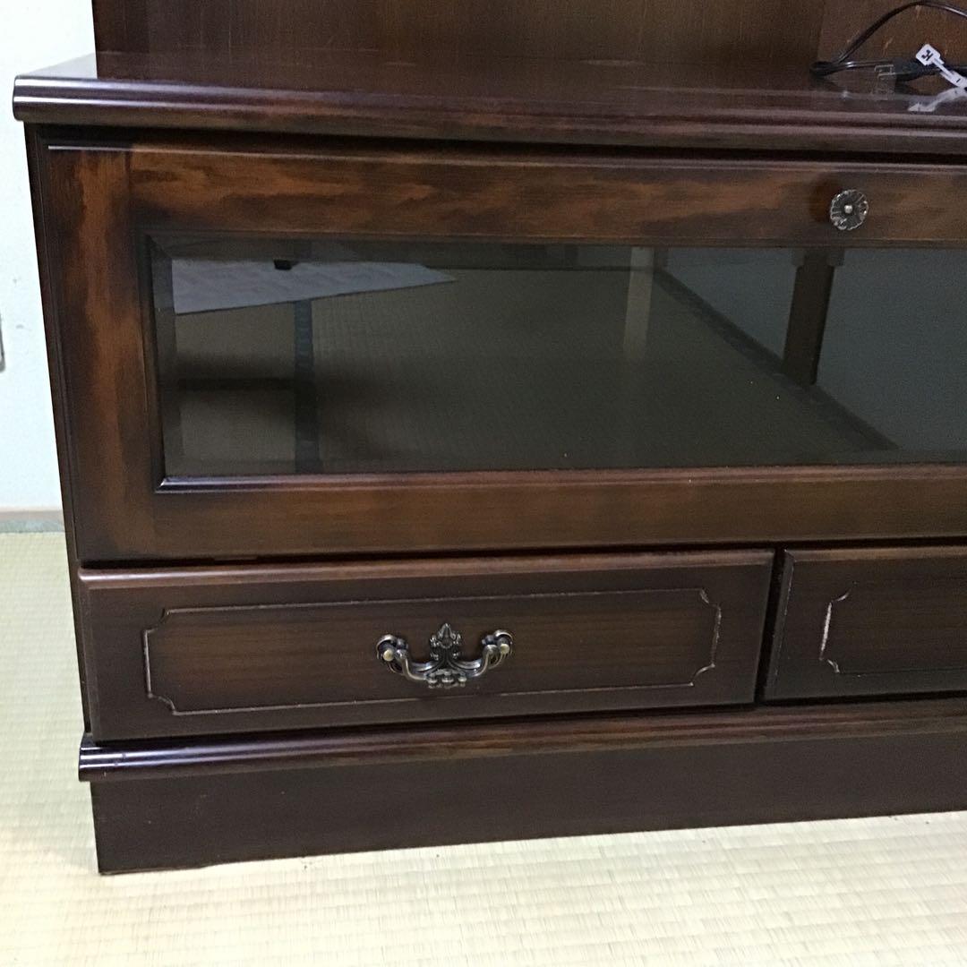 カリモクコロニアルシリーズ　テレビ台　飾り棚　昭和レトロ　アンティーク