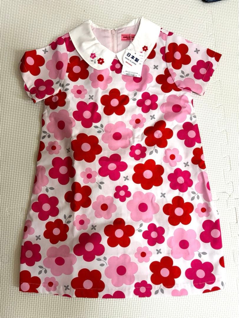 ミキハウス/チエコサクワンピース花柄