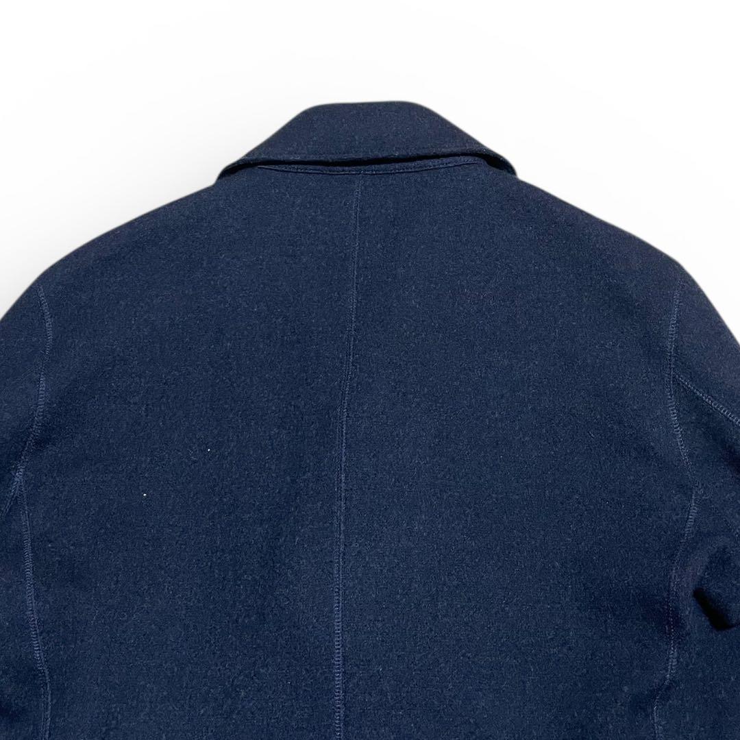 美品✨ マッキントッシュ ロンドン ダブルコート100% LL 紺 ネイビー