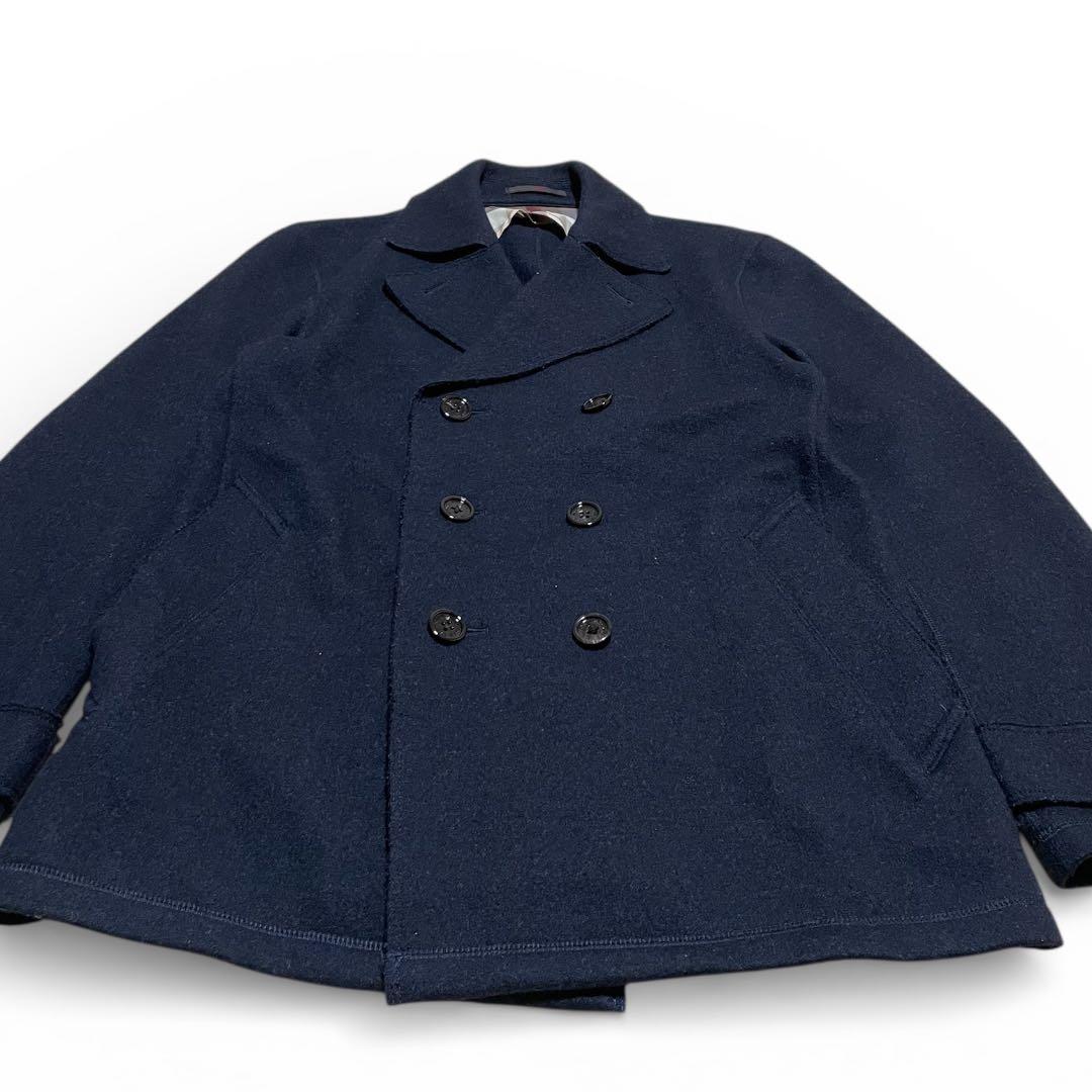 美品✨ マッキントッシュ ロンドン ダブルコート100% LL 紺 ネイビー