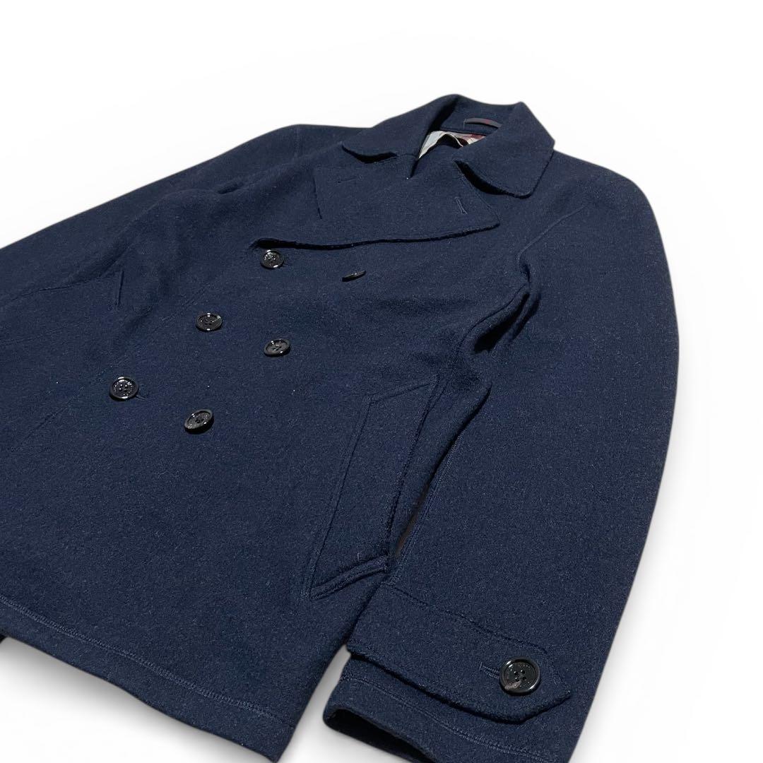 美品✨ マッキントッシュ ロンドン ダブルコート100% LL 紺 ネイビー
