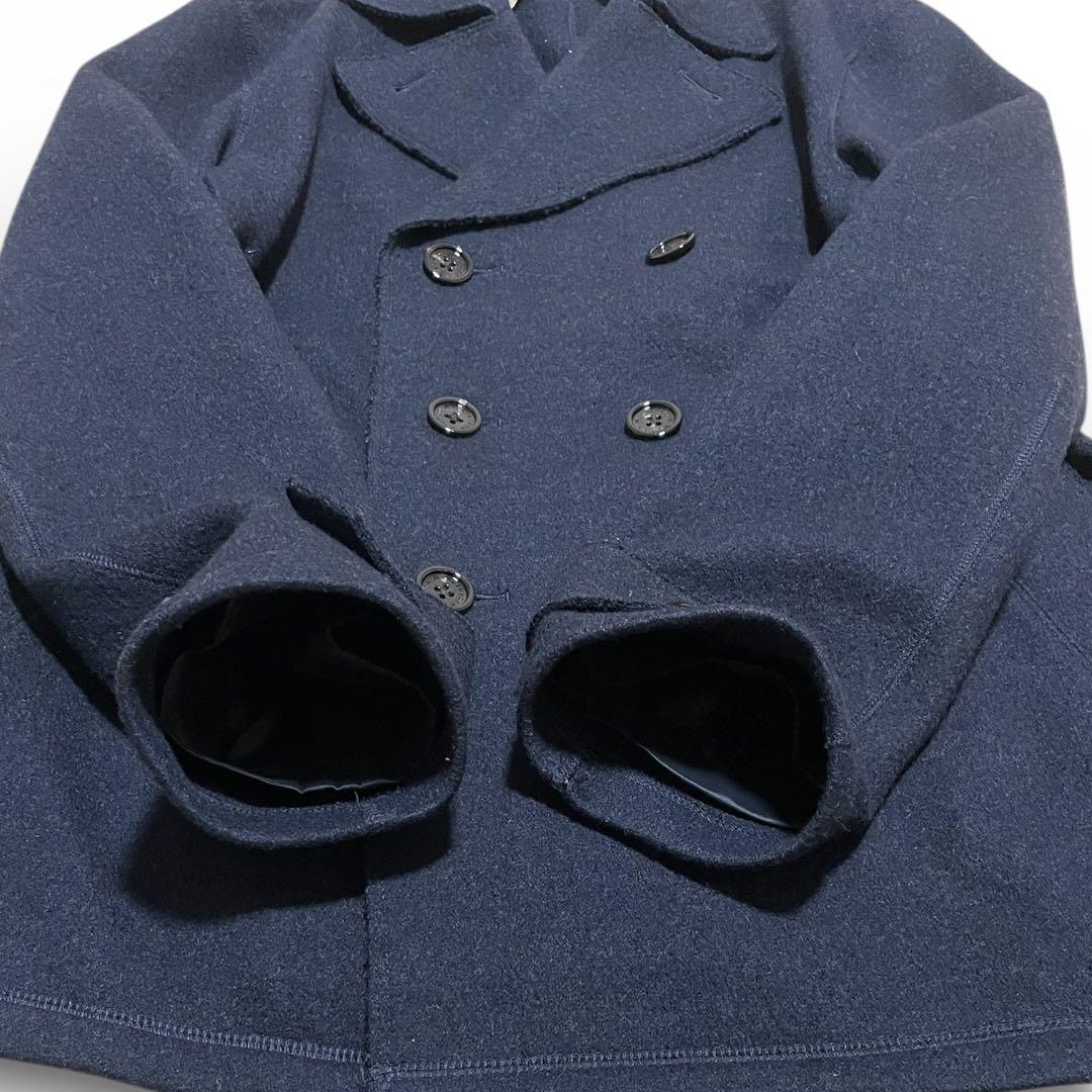 美品✨ マッキントッシュ ロンドン ダブルコート100% LL 紺 ネイビー