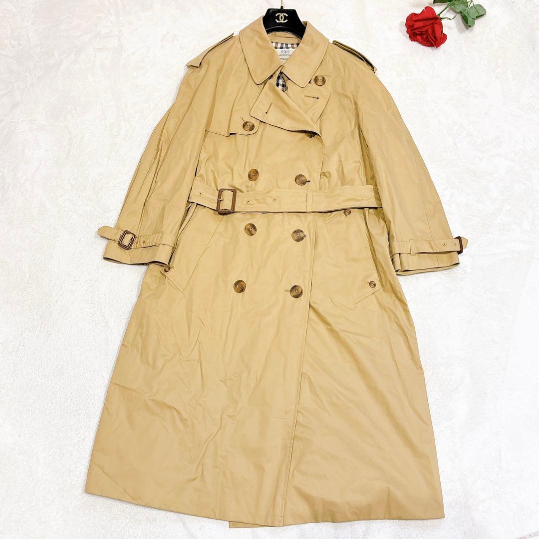 新品同様✨　アクアスキュータム　トレンチコート ベージュ　ロング　XL