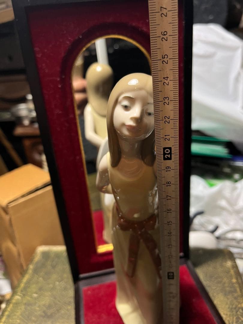 リヤドロ人形、L L.ADRO、1978、5006公式人形、バックミラー付き