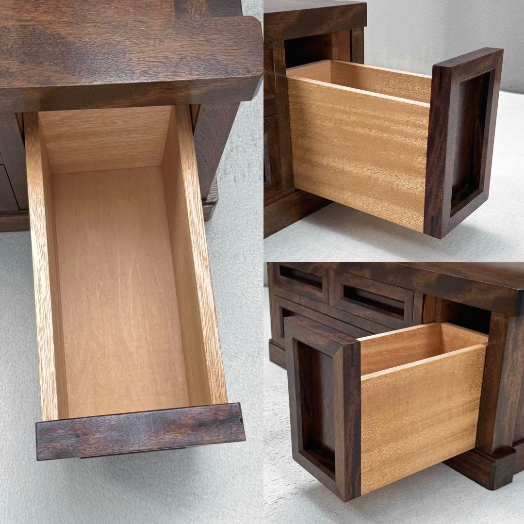 美品✴︎九州民芸 ミズメザクラ 樺材 ドレッサー 鏡台 民芸家具 引出し付 高級