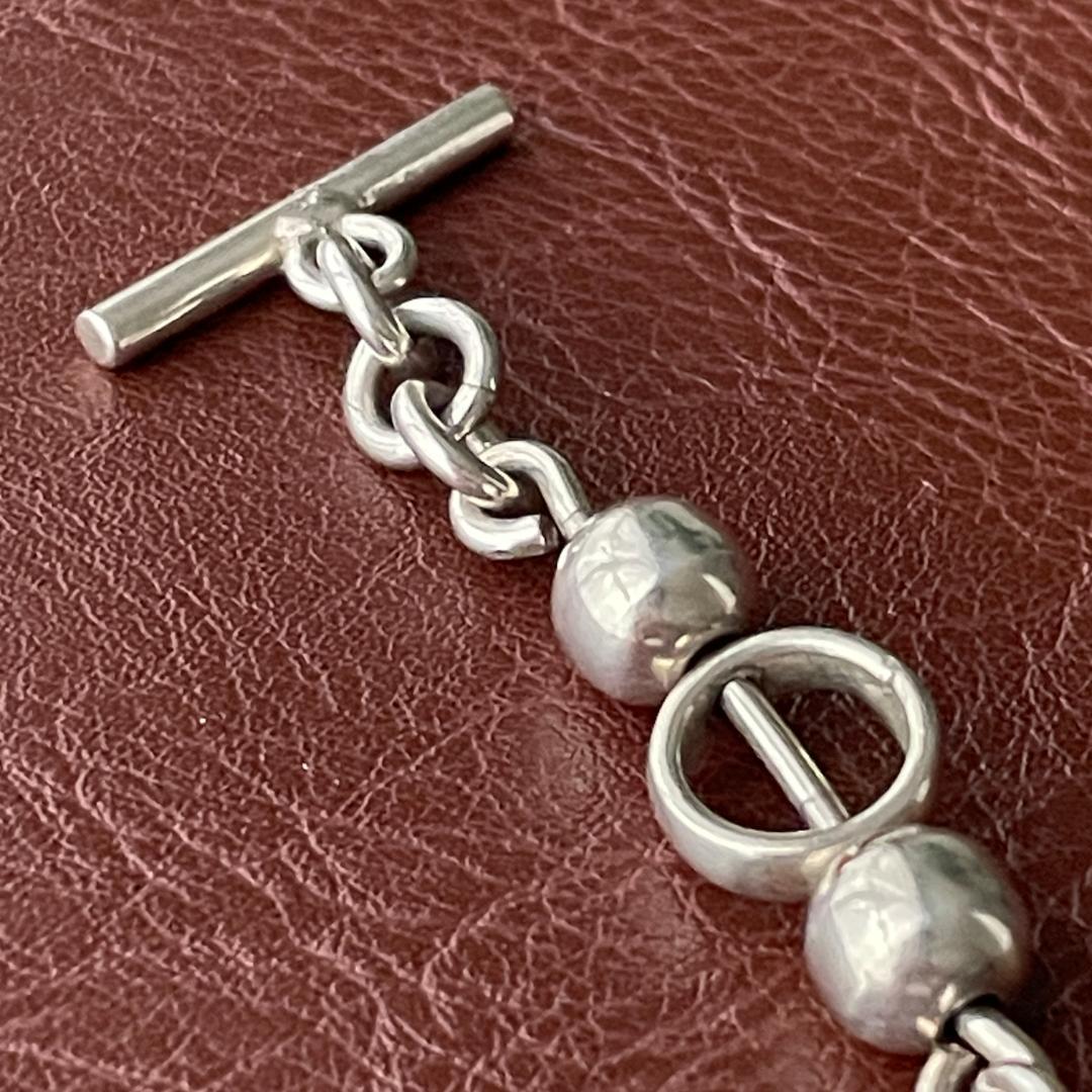 ビンテージシルバー925ブレスレット メキシコ製 ボールチェーン TAXCO