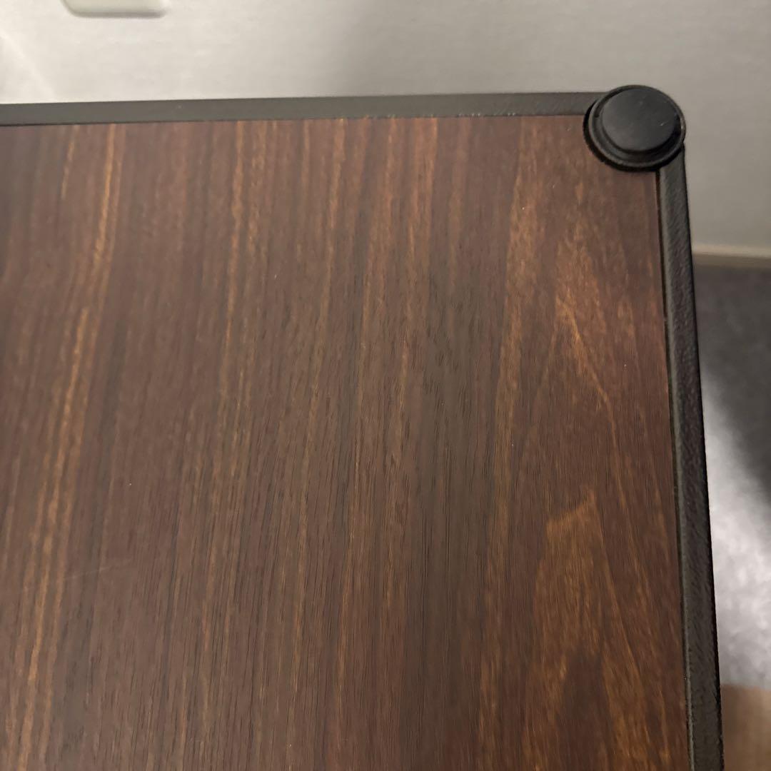 ルミナスノワール　TV台　3段　スチールラック キャスター付き