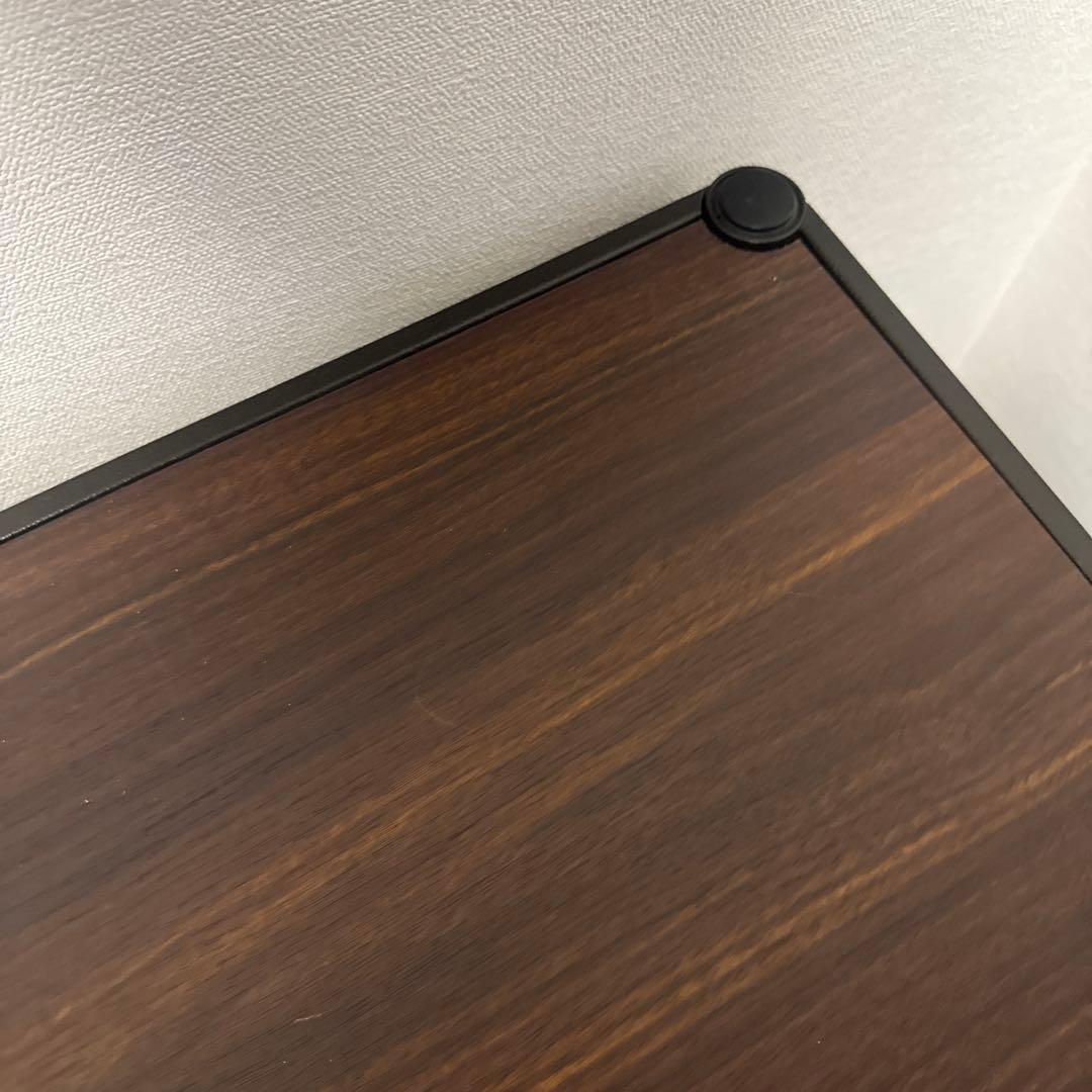 ルミナスノワール　TV台　3段　スチールラック キャスター付き