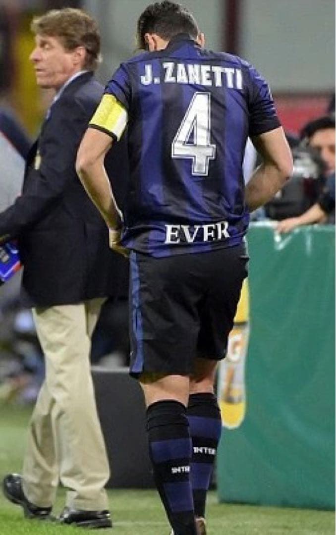 インテル 13/14 サネッティ #4　ユニフォーム　選手支給品　引退記念