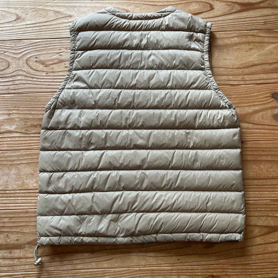 DANTON ダウンベスト サイズ34 ベージュ　ダントン インナーダウンベスト