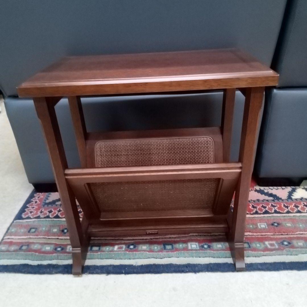 maruni 木製マガジンラック　サイドテーブル　地中海シリーズ