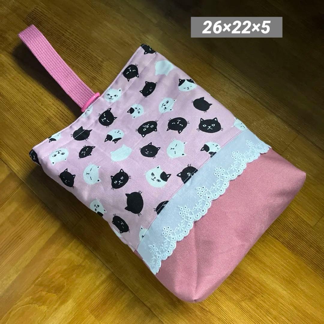 みき【HM】入園入学セット☆レッスンバッグ☆上履き袋☆お着替え袋☆猫柄