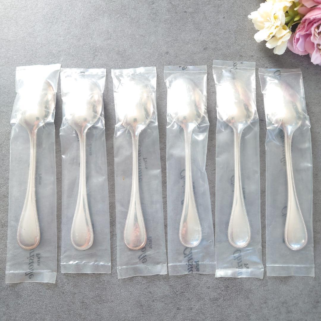 クリストフル パール 未開封 コーヒースプーン 6点
