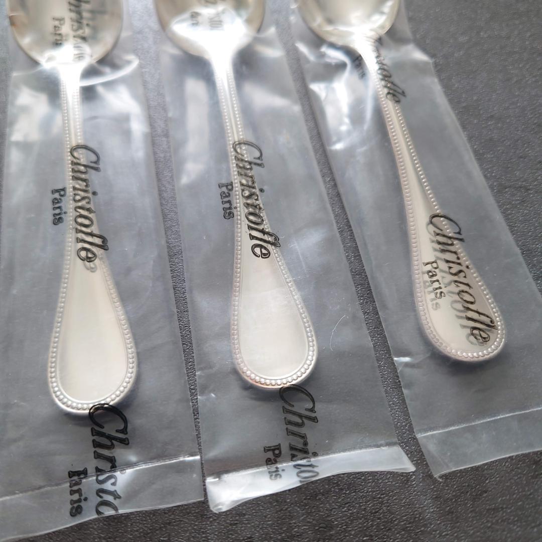 クリストフル パール 未開封 コーヒースプーン 6点