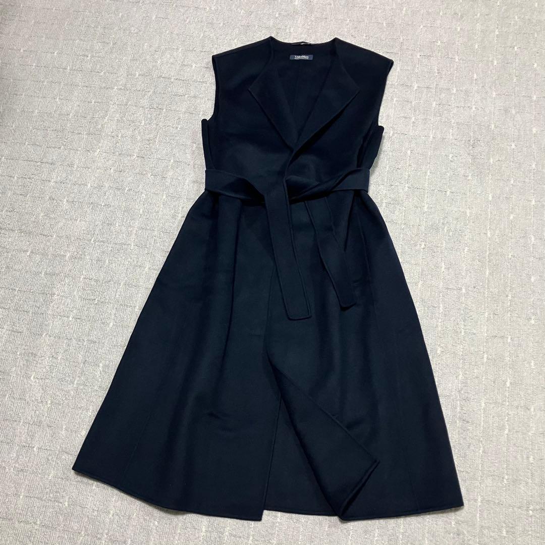 大きいサイズ44！マックスマーラ［クチートアマーノ］アンゴラ混　ロングジレ