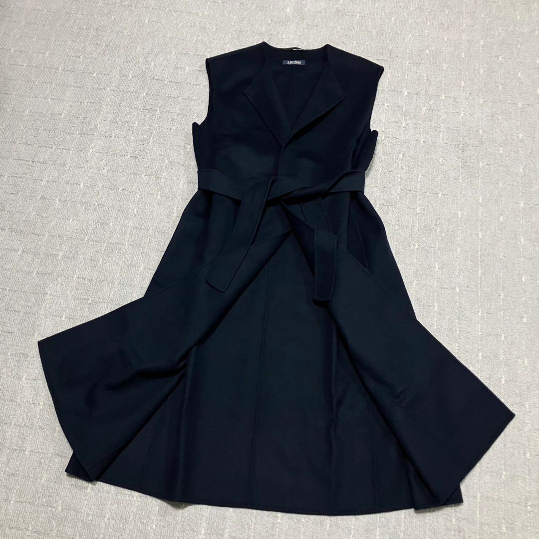 大きいサイズ44！マックスマーラ［クチートアマーノ］アンゴラ混　ロングジレ