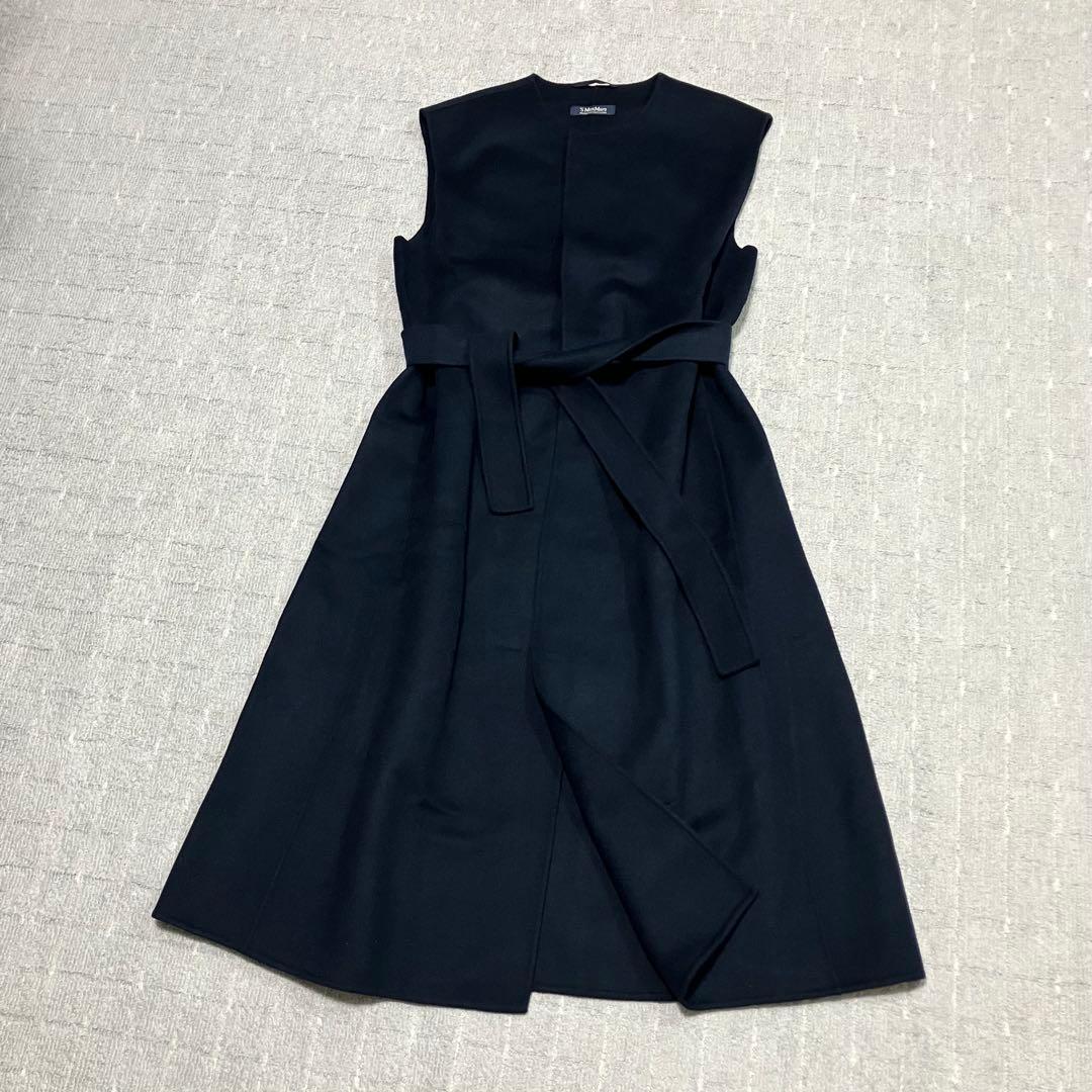 大きいサイズ44！マックスマーラ［クチートアマーノ］アンゴラ混　ロングジレ