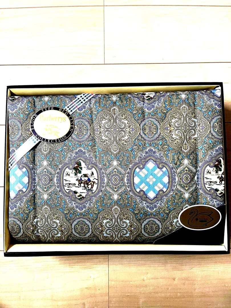 【未使用品】バーバリー ダウンケット シングル羽毛掛布団150×200cm