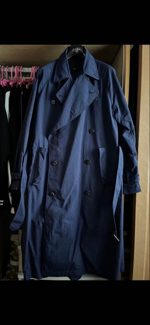 ES:Sナイロントレンチコートネイビー　干場さん推し