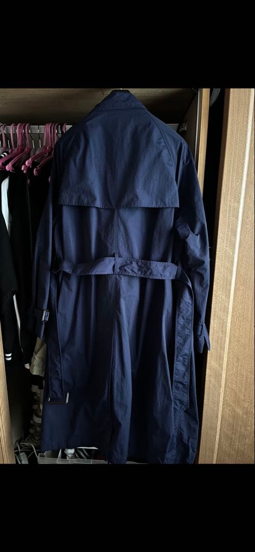 ES:Sナイロントレンチコートネイビー　干場さん推し