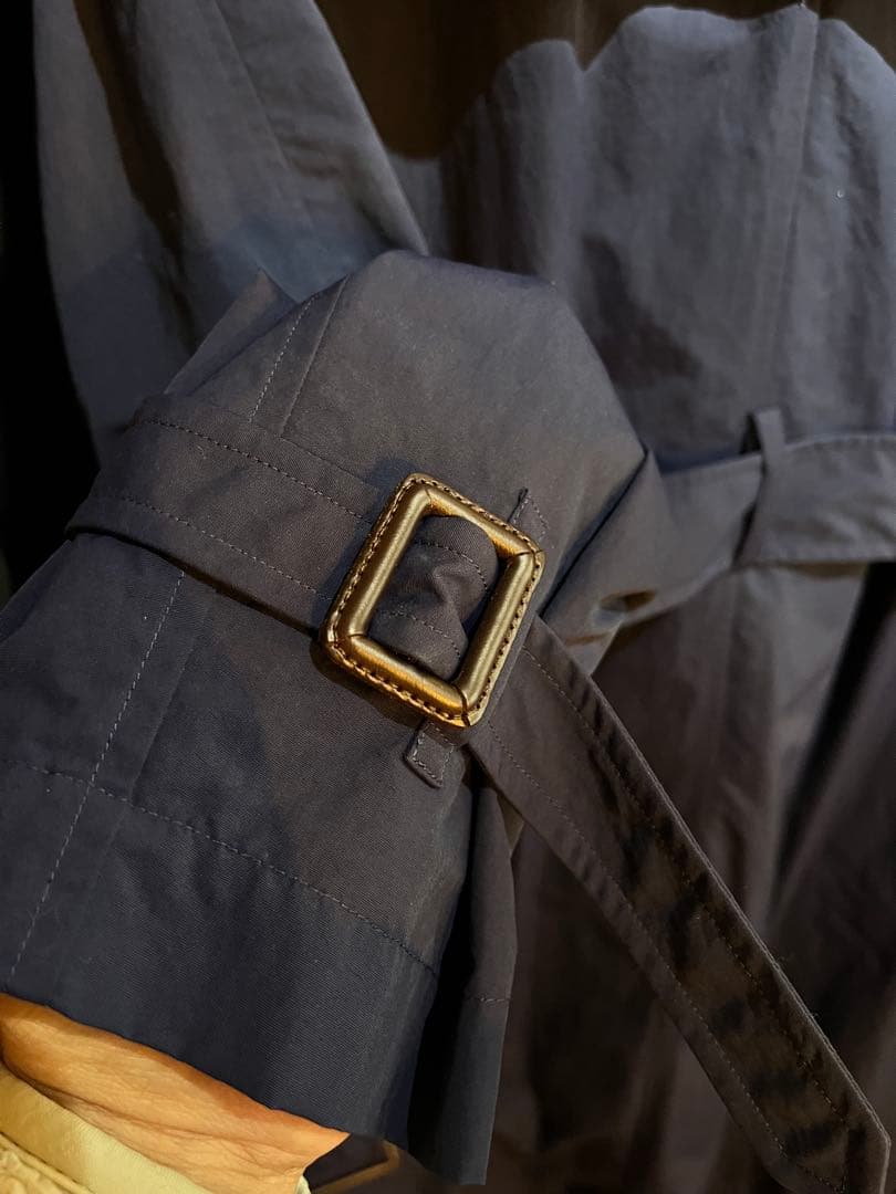 ES:Sナイロントレンチコートネイビー　干場さん推し