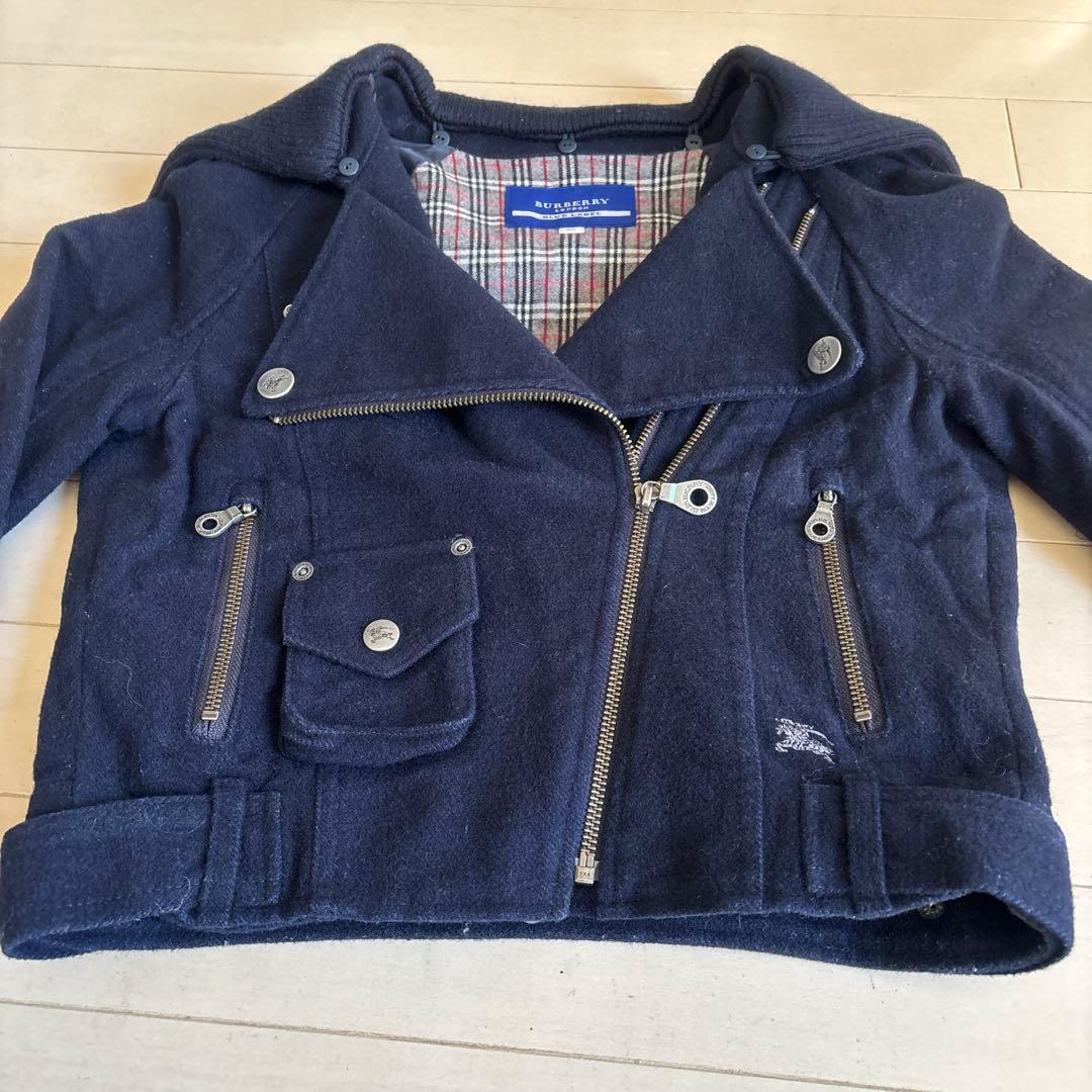 日本製★バーバリーブルーレーベル★ウールライダース　ノバチェック　サイズ38