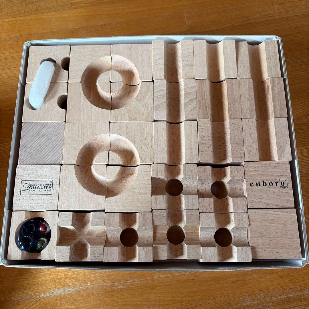 cuboro basis 知育玩具 木製ビー玉コース