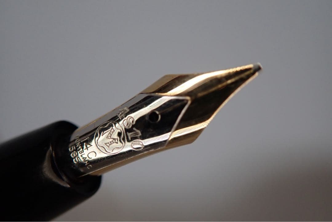 モンブラン NO.744｜ピンストライプゴールド｜吸入方式｜ヴィンテージ｜万年筆