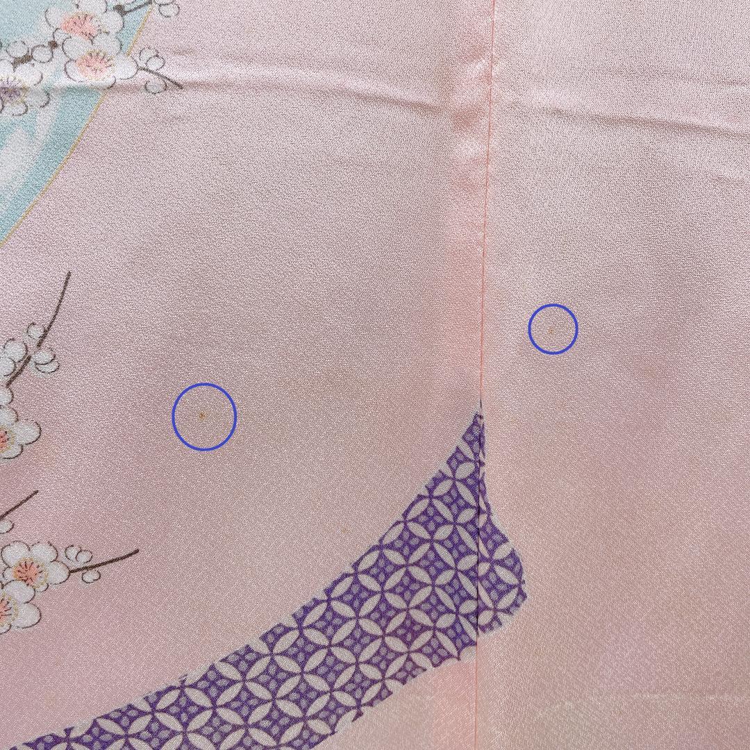 ★4059★ 子供着物 七五三 女の子 四つ身 襦袢付き