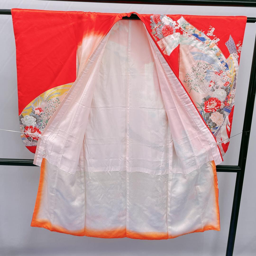 ★4059★ 子供着物 七五三 女の子 四つ身 襦袢付き