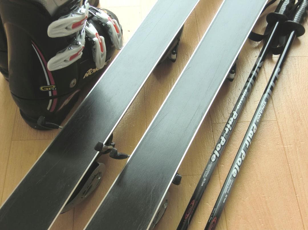 ■■1月限定■送料無料■ジュニア用スキーセット■板140靴24.5■WAX済■■