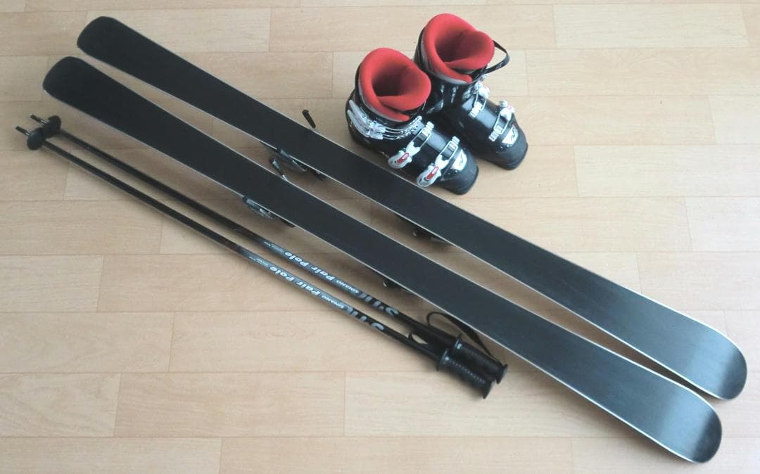 ■■1月限定■送料無料■ジュニア用スキーセット■板140靴24.5■WAX済■■