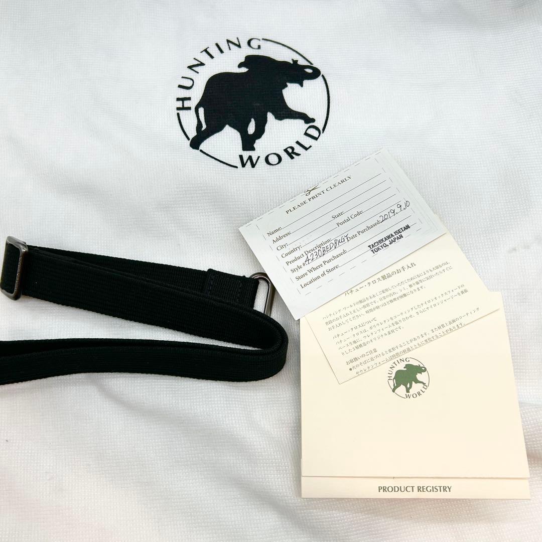 超希少★ 美品 HUNTING WORLD バチュークロス ショルダーバッグ
