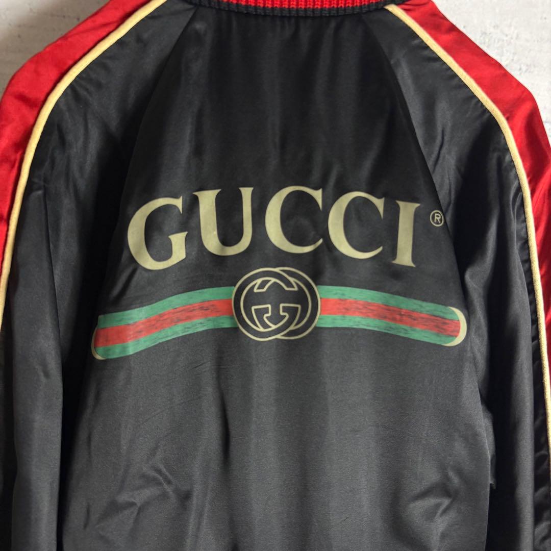 グッチ ボンバージャケットSpiritismo スカジャン シェリー M相当