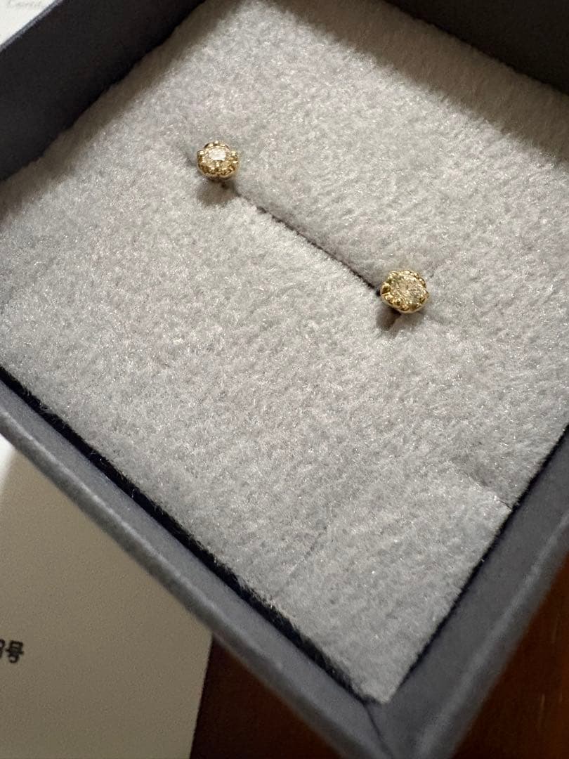 【販売証明書付き】AHKAH ティアスタッドピアス