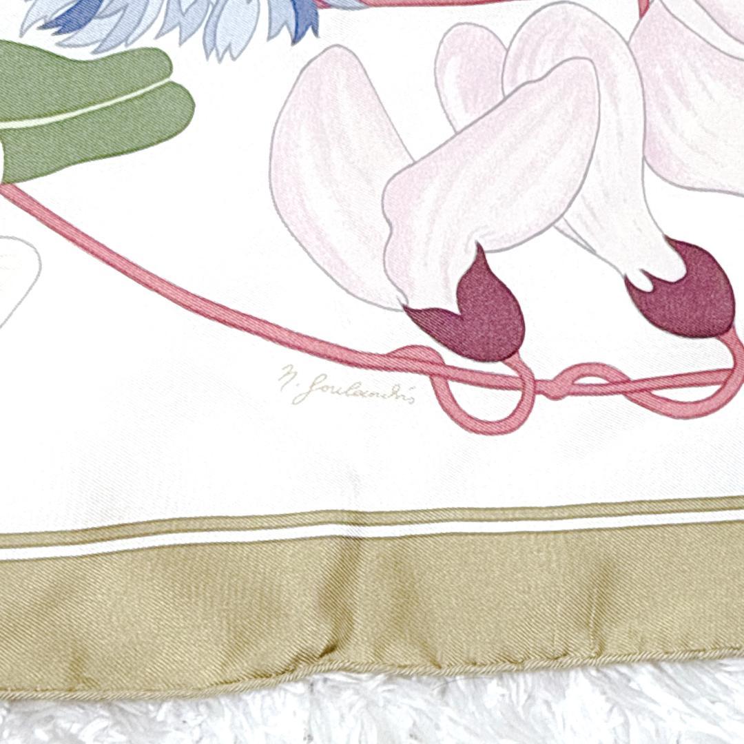 エルメス スカーフ カレ90 Flora Graeca ギリシャの花 シルク