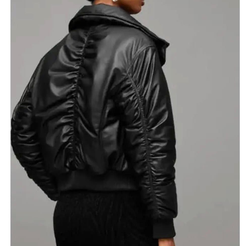 未使用 ALLSAINTS SLOANE シープレザー ジャケット サイズ8