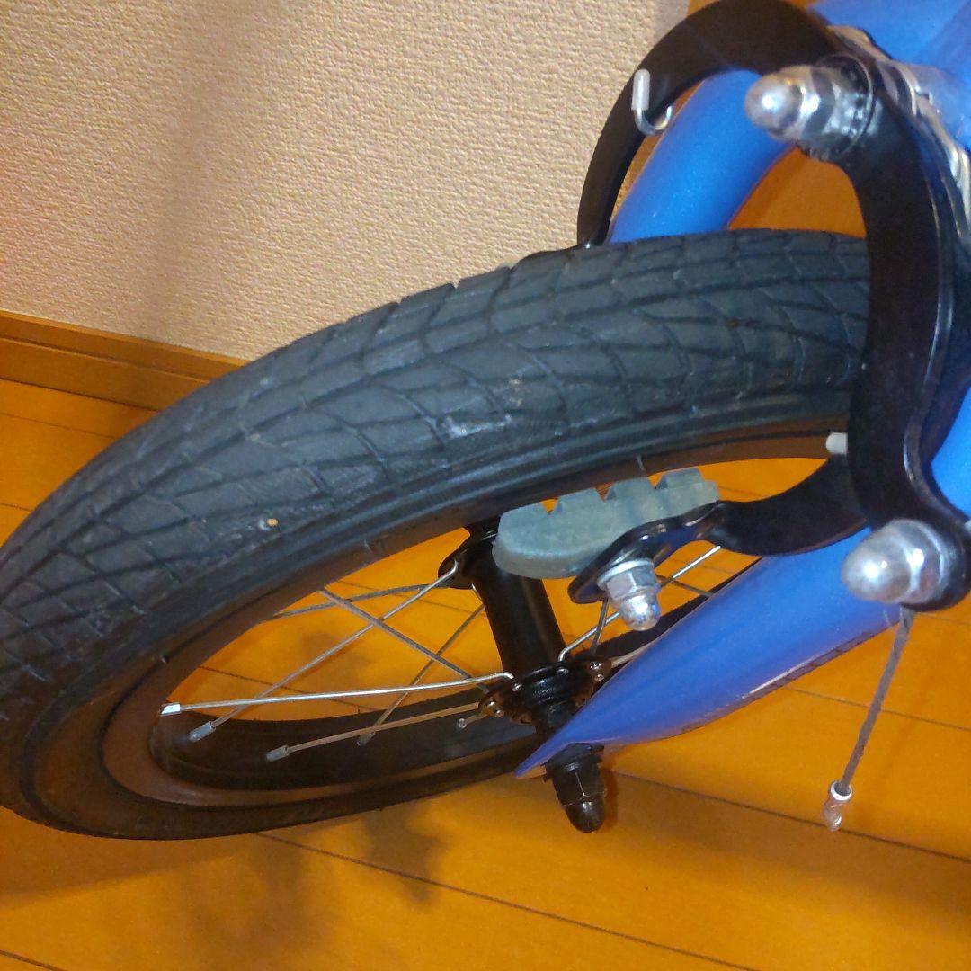 STRIDER 14x ブルー スタンド 補助輪付き