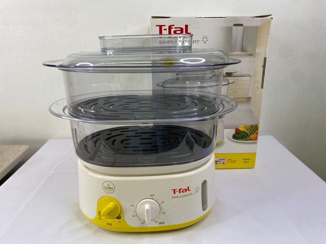 T-fal 電気蒸し器 シンプリースマート タイマー 保温機能付き