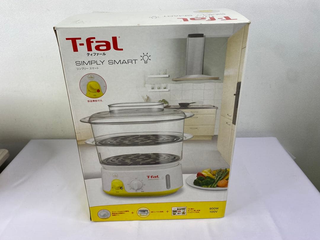 T-fal 電気蒸し器 シンプリースマート タイマー 保温機能付き