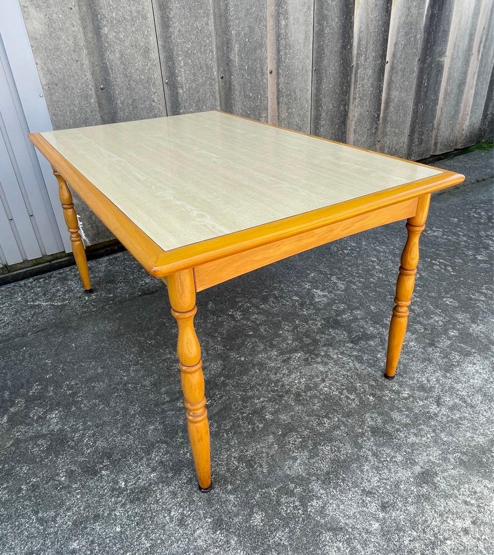 稀少/飛騨産業/HIDA/キツツキマーク/ダイニングテーブル/テーブル/旧タグ