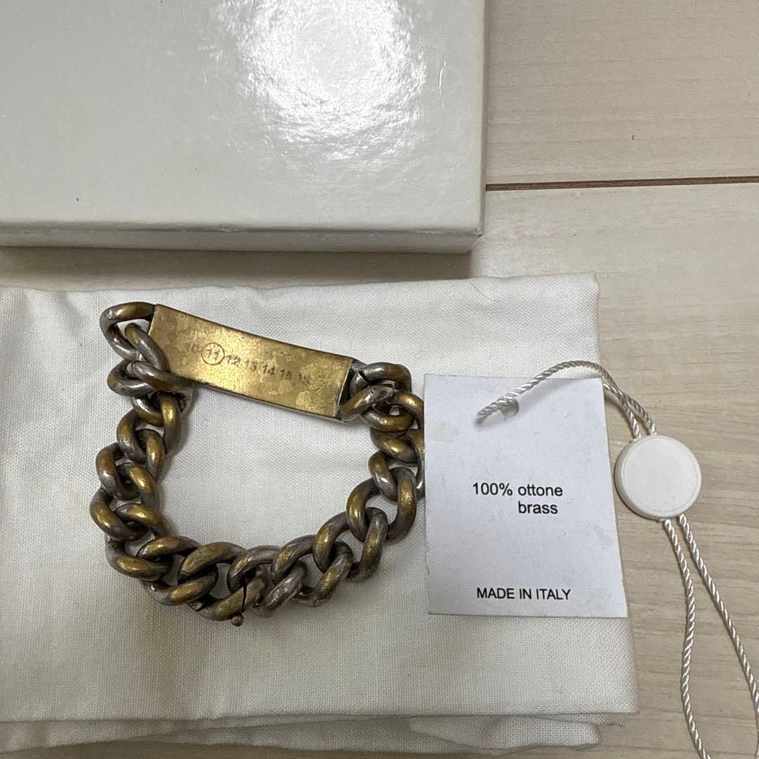 n*i様 Maison Margiela マルジェラ チェーン ID ブレスレッ