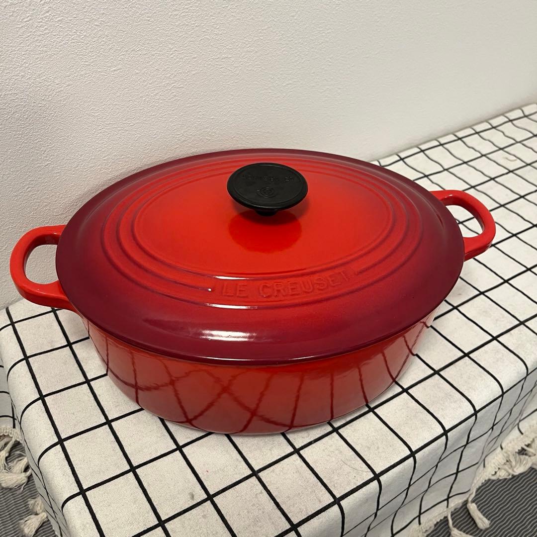 未使用 ルクルーゼ　ココット オーバル　27cm