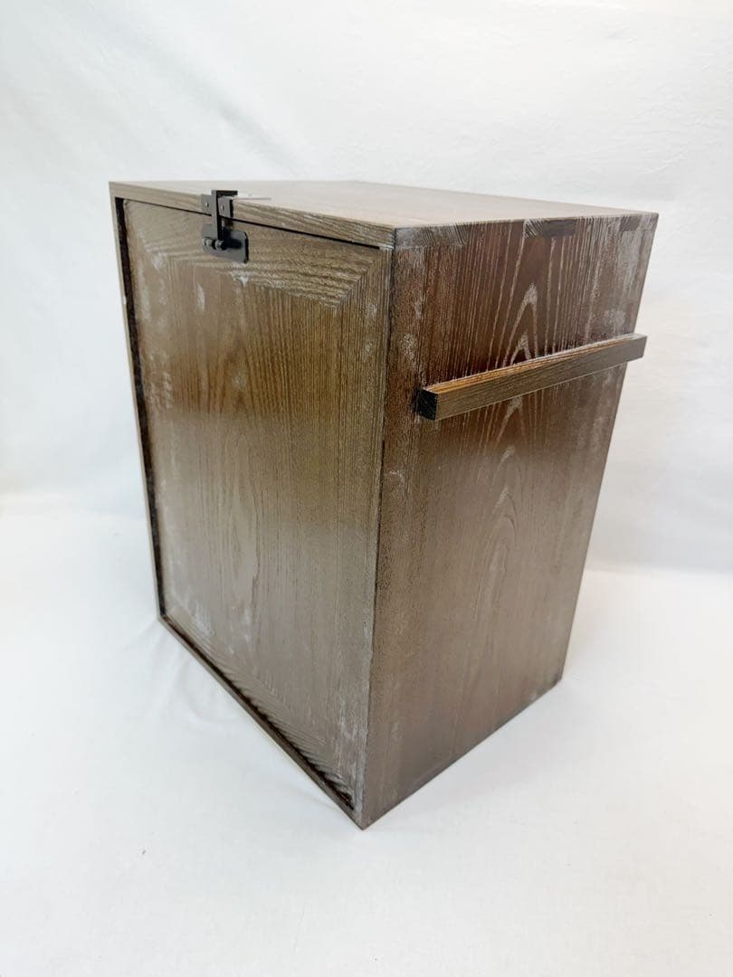 未使用 茶道具 指物師 仙水正之作 蝋引き仕上げ 桑 旅箪笥 十三点セット印有