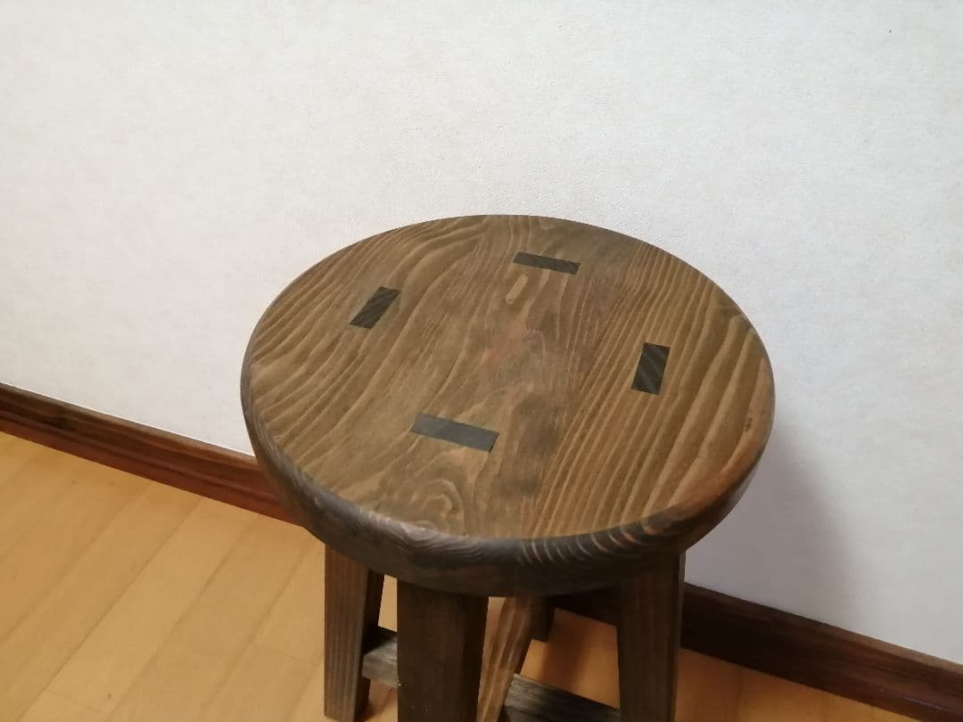 木製スツール　座面幅30cm×高さ35cm　丸椅子　stool 　キャンプ