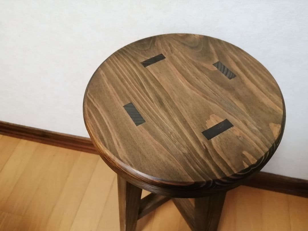木製スツール　座面幅30cm×高さ35cm　丸椅子　stool 　キャンプ